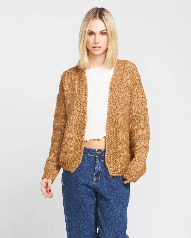 Reduced Price Deserts Edge Cardigan - Vintage Brown
