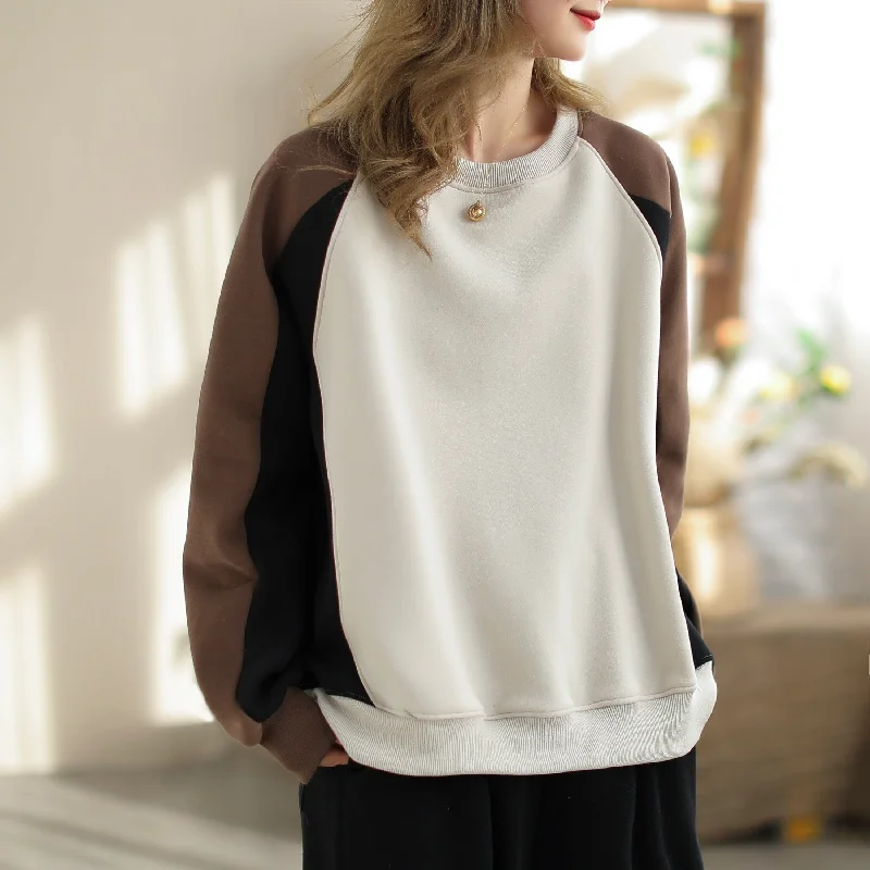 Can't Be Beat Autumn Winter Color Matching Fashion Casual Sweater
