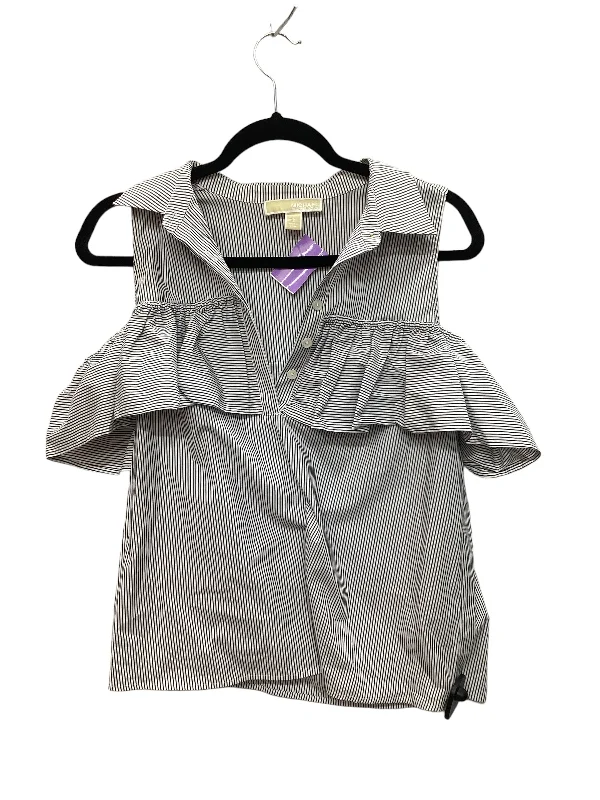 Loyalty Reward Blue Top Short Sleeve Michael By Michael Kors, Size S