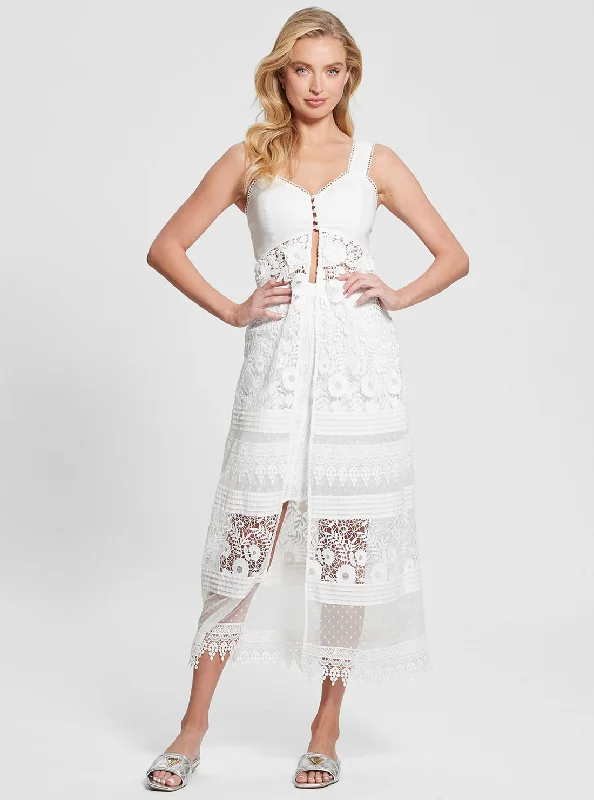 Stock Clearance White Mesh Jolene Duster