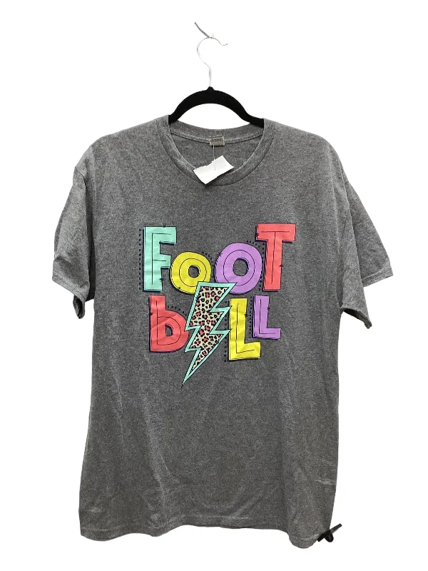 Lowest Price Grey Top Short Sleeve Basic Gildan, Size Xl