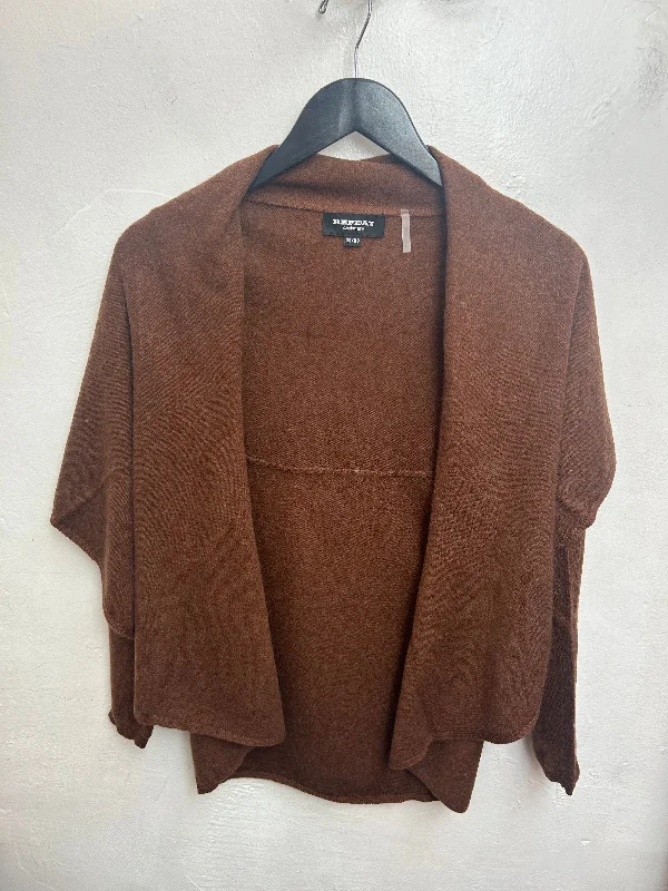 Limited Availability Brown Organic Circle Cardigan