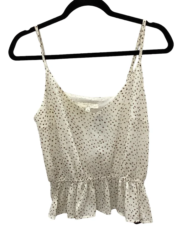 Special Buy Cream Top Sleeveless Clothes Mentor, Size S