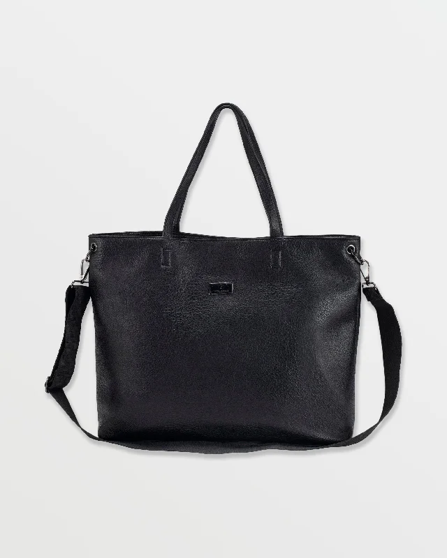 Lowest Rates Strapped Laptop Tote - Black
