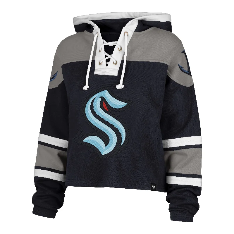 Quick Sale SEATTLE KRAKEN CROPPED SUPERIOR '47 LACER HOOD WOMENS