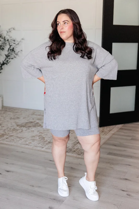 Weekend Deals That Amaze Live and Play Luxe Biker Set in Grey
