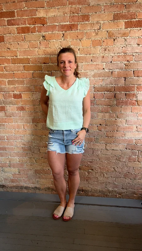 Weekend Savings Extravaganza The Spring Break Blouse-Mint