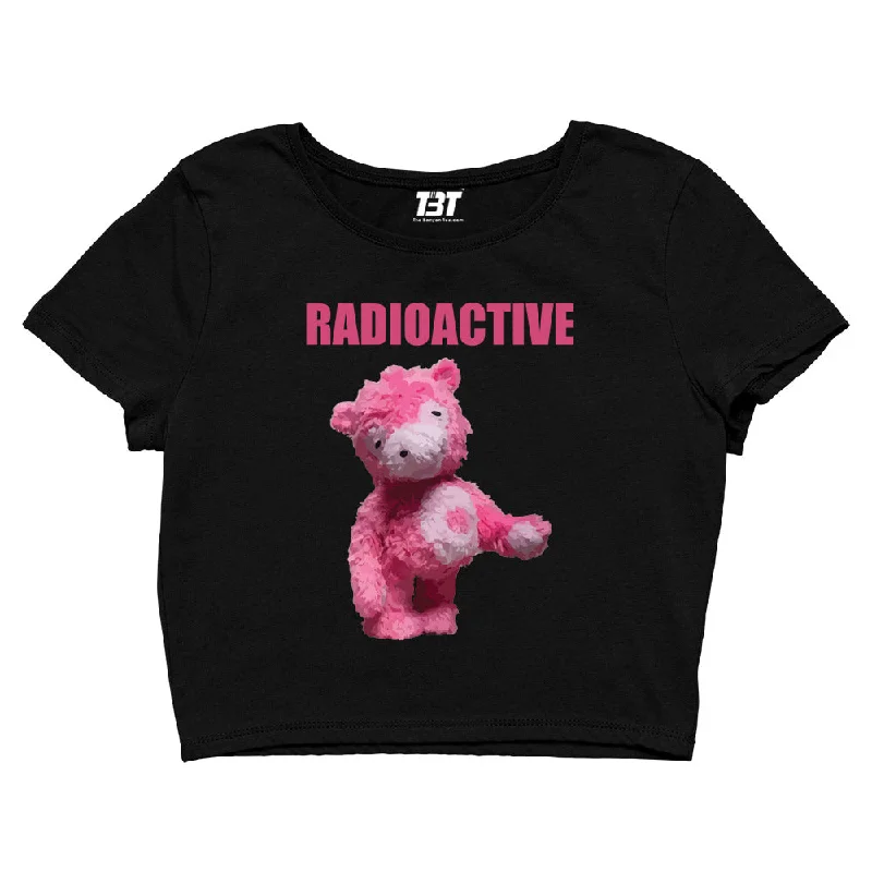 Last Chance Imagine Dragons Crop Top - Radioactive Pink Bear