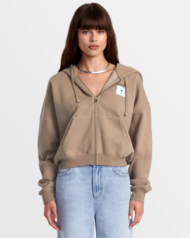 Lowest Price Court Zip Hoodie - Dark Khaki