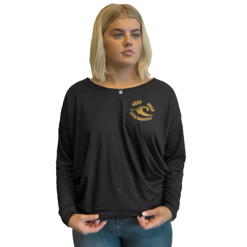 Midnight Madness Reef Rash Ladies Long Sleeved "Waves" Cleethorpes T-Shirt