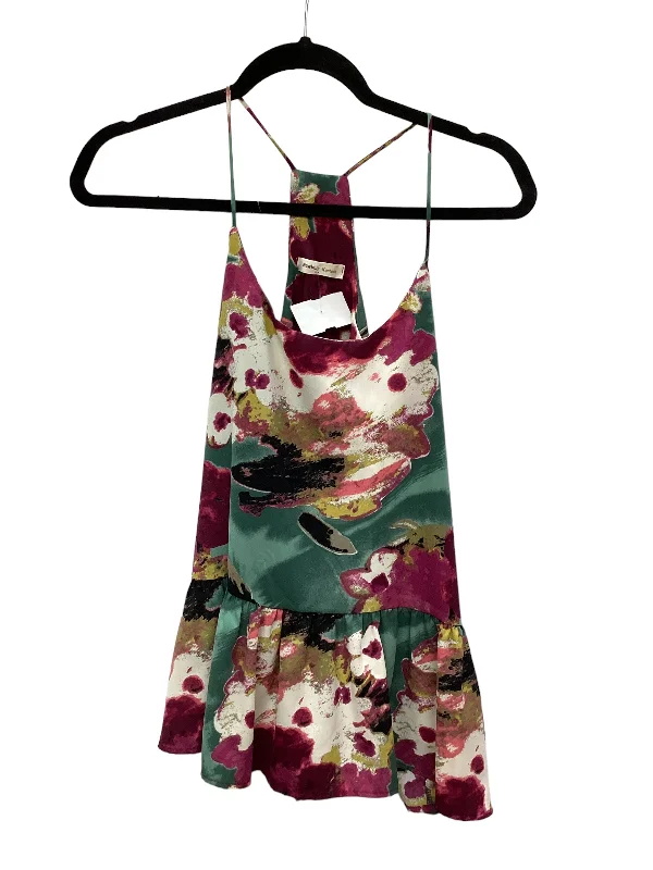 Blowout Sale Floral Print Top Sleeveless Newbury Kustom, Size S