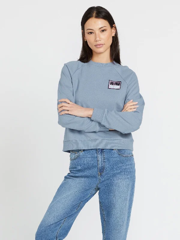 Epic Value Truly Deal Crew Sweatshirt - Washed Blue