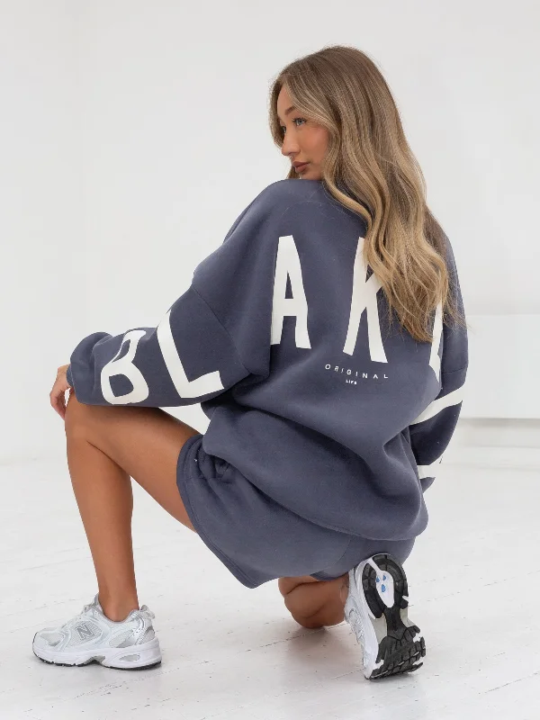 Online Only Isabel Oversized Sweater - Blue