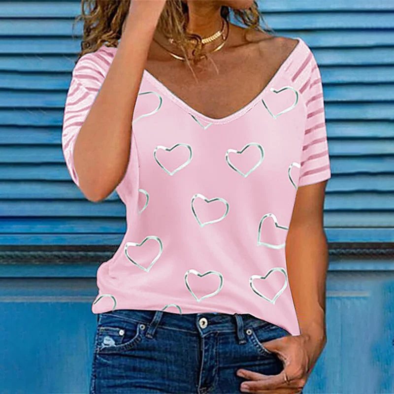 Can't Miss Loose Casual Short Sleeve Wholesale T Shirts Daily Women Tops