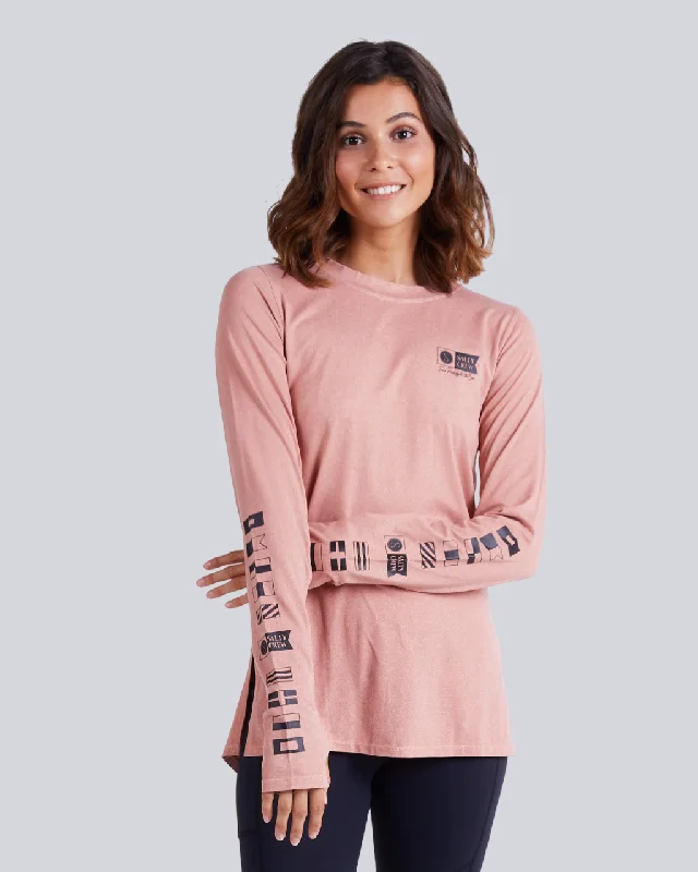 Can't Miss Thrill Seekers Crew Sunshirt - Smokey Rose