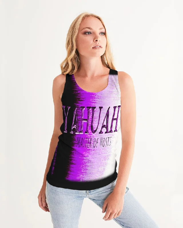 Weekend Discounts to Love Yahuah-Master of Hosts 01-02 Ladies Designer Racerback Tank Top