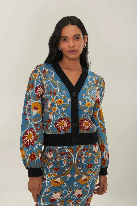 Deep Savings Blue Flowing Beauty Blouse