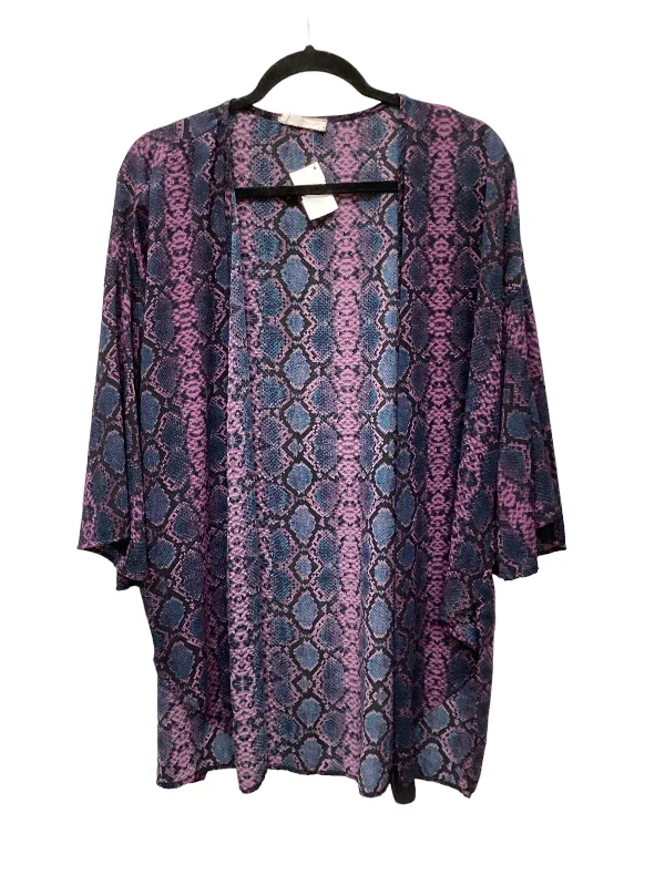 Now or Never Purple Kimono Peach Love Cream California, Size Osfm