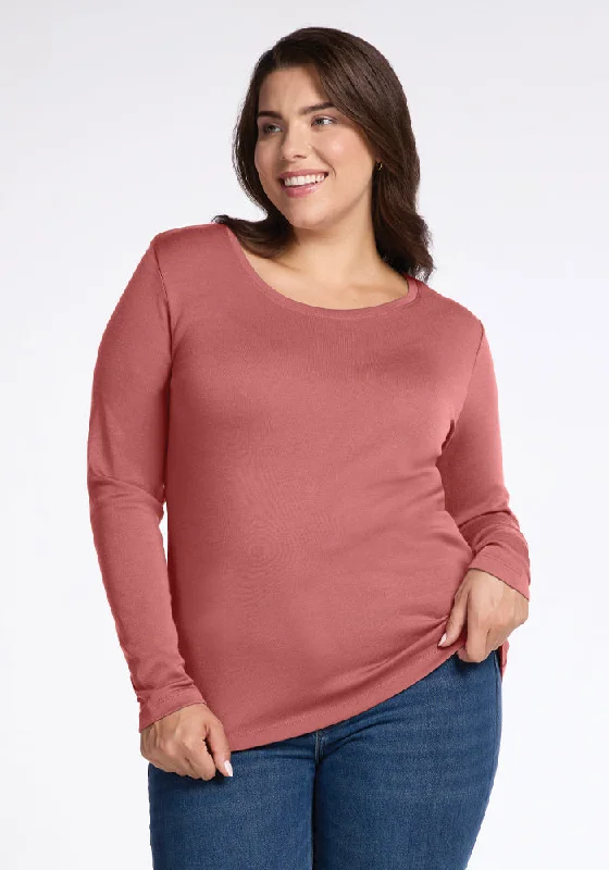 Time-Limited Offer Kenzie Scoop Neck - Brick Dust