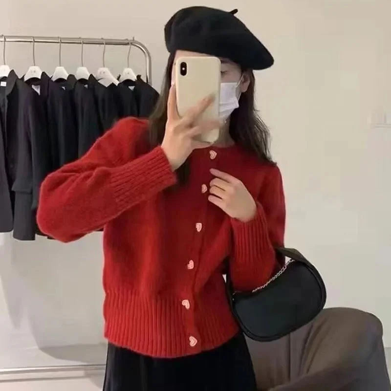 Shop Now Audra Cute Woolen Sweater with Heart Detail