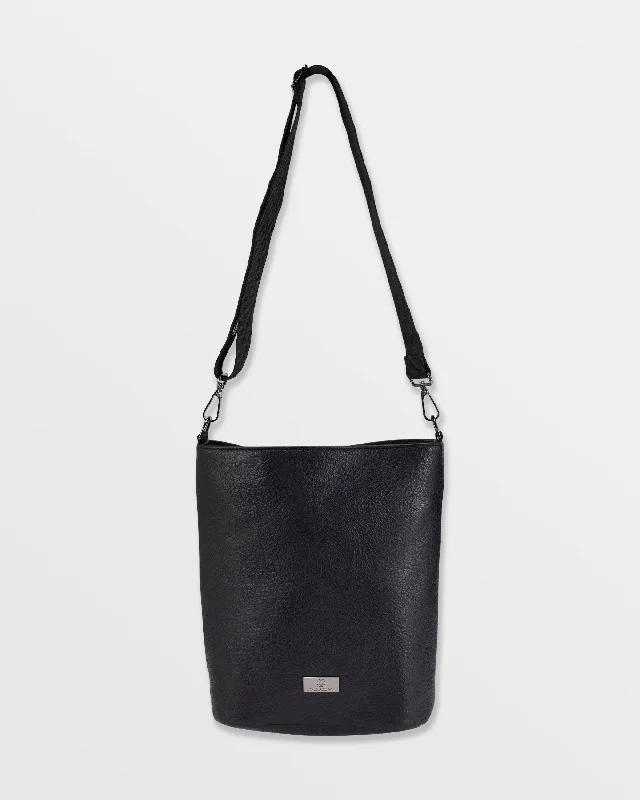 One-Day Only Strapped Shoulder Bag - Black