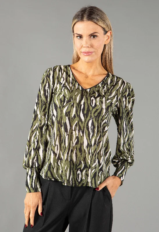 Time-Sensitive Animal Printed Top