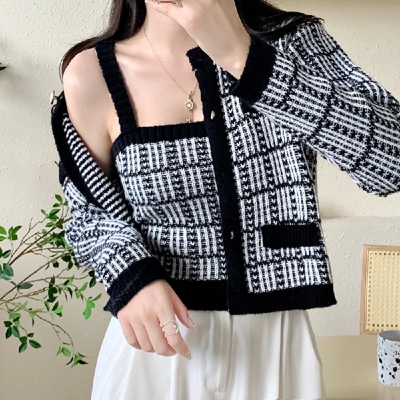 Weekend Bargains to Snag Stella tweed Two-piece cardigan set
