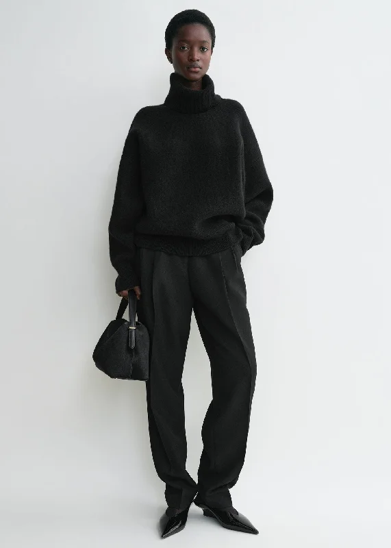 Weekend Deals That Dazzle Double-knit turtleneck black
