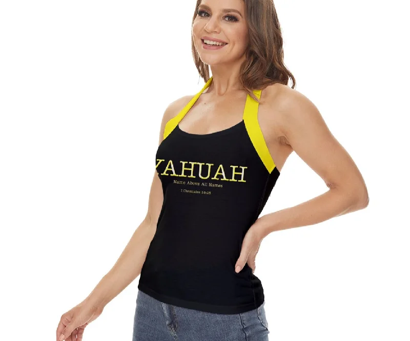 Weekend Deals That Dazzle Yahuah-Name Above All Names 02-02 Designer Basic Halter Top