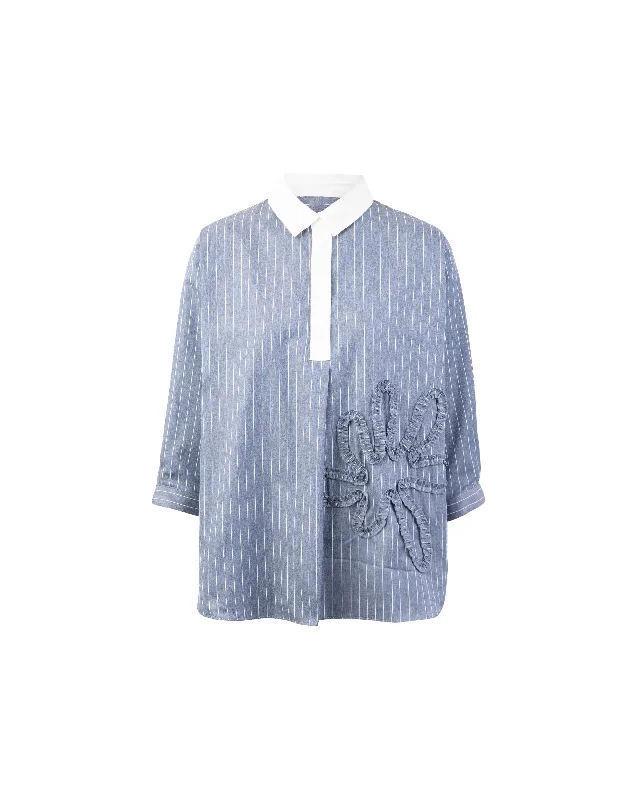 Major Savings Floral Motif Batwing Blouse