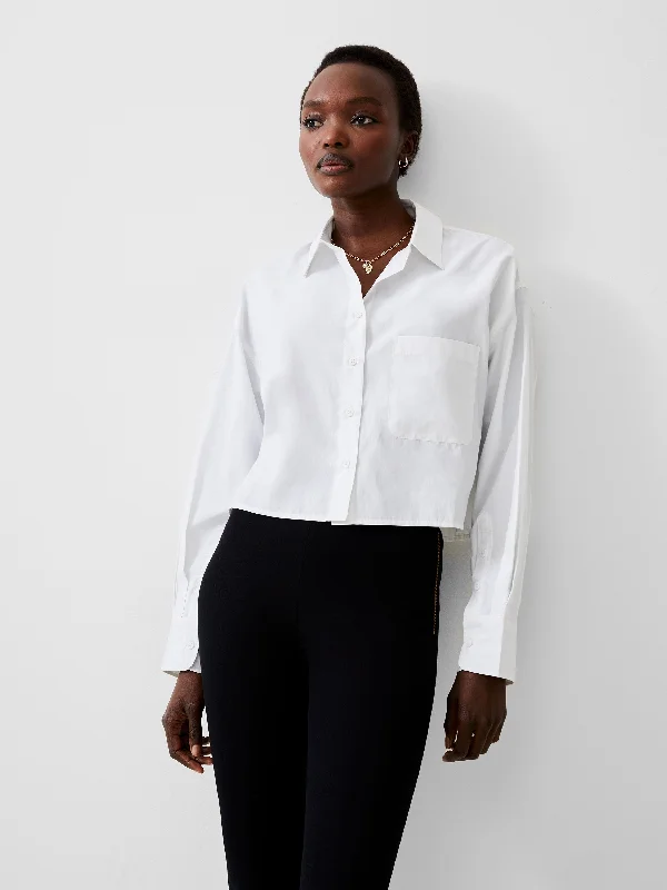 Exclusive Deal Cropped Poplin Shirt