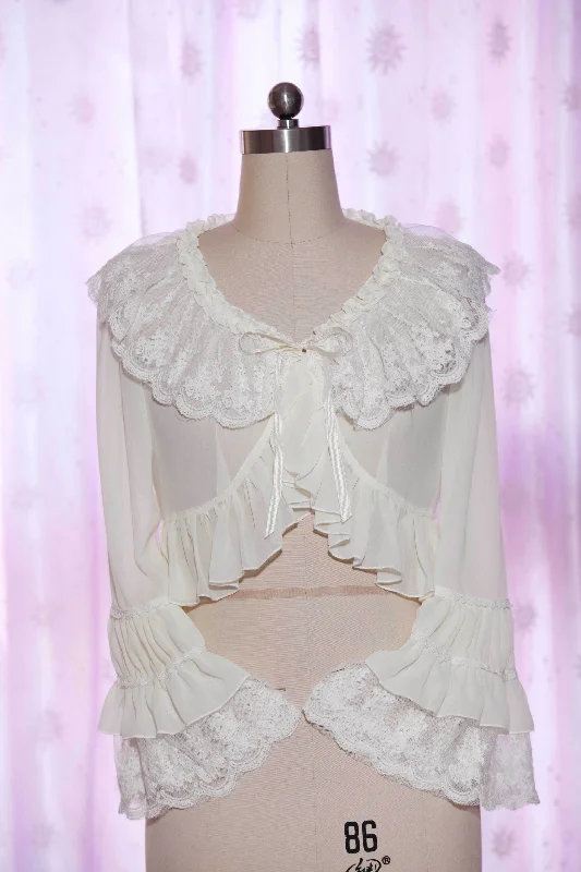 Stock Clearance Yilia~Lolita Long Sleeve Chiffon Blouse