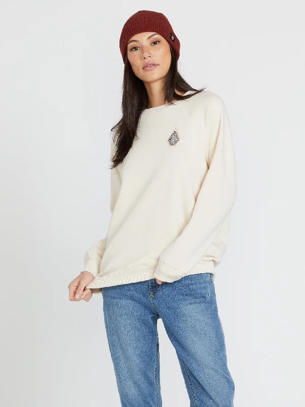 Big Savings Stone Magic Boyfriend Crew Sweatshirt - Cloud