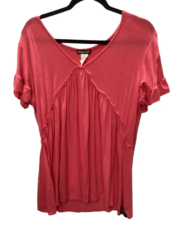Lowest Prices Pink Top Short Sleeve Heimish Usa, Size M