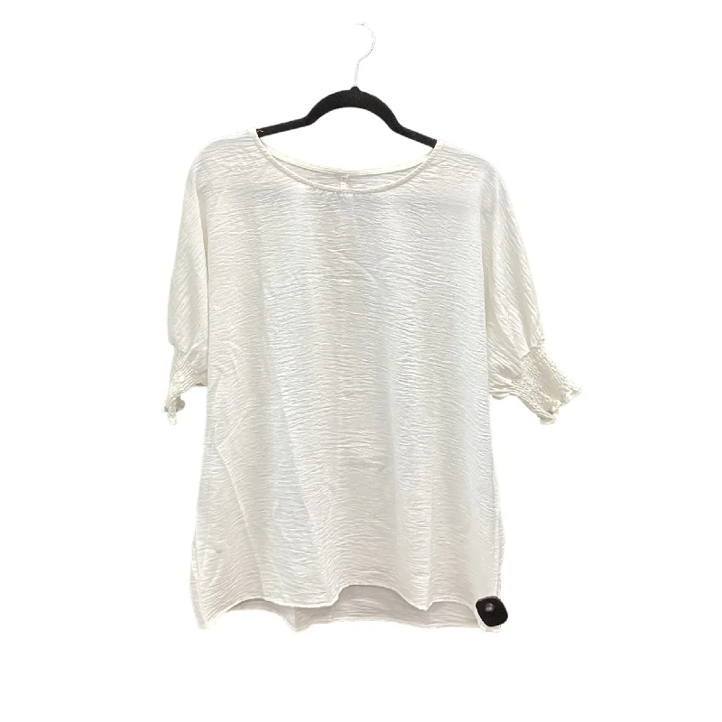 TIME-Limited Offer Cream Top Short Sleeve Clothes Mentor, Size M