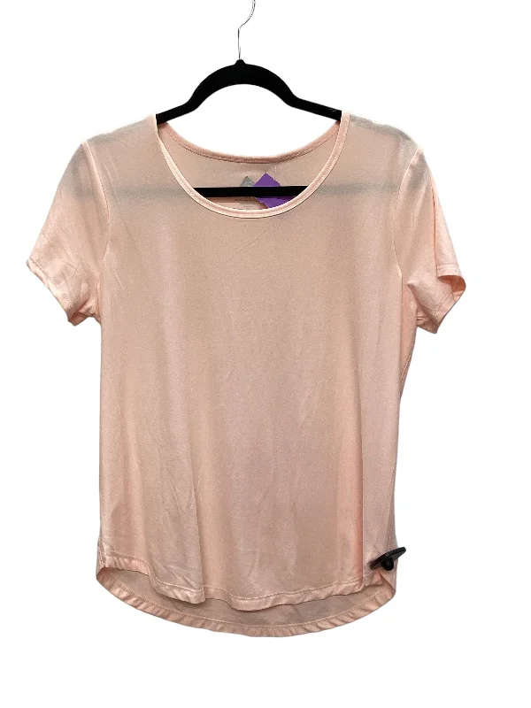 Don’t Miss Out Peach Athletic Top Short Sleeve Rbx, Size S