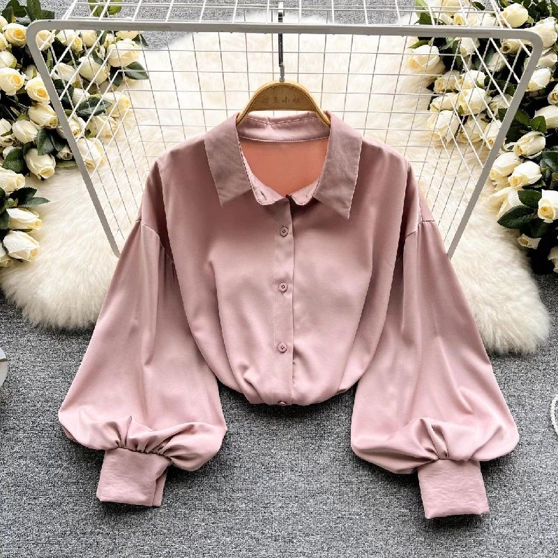 Final Clearance Simple long sleeve shirt    S177