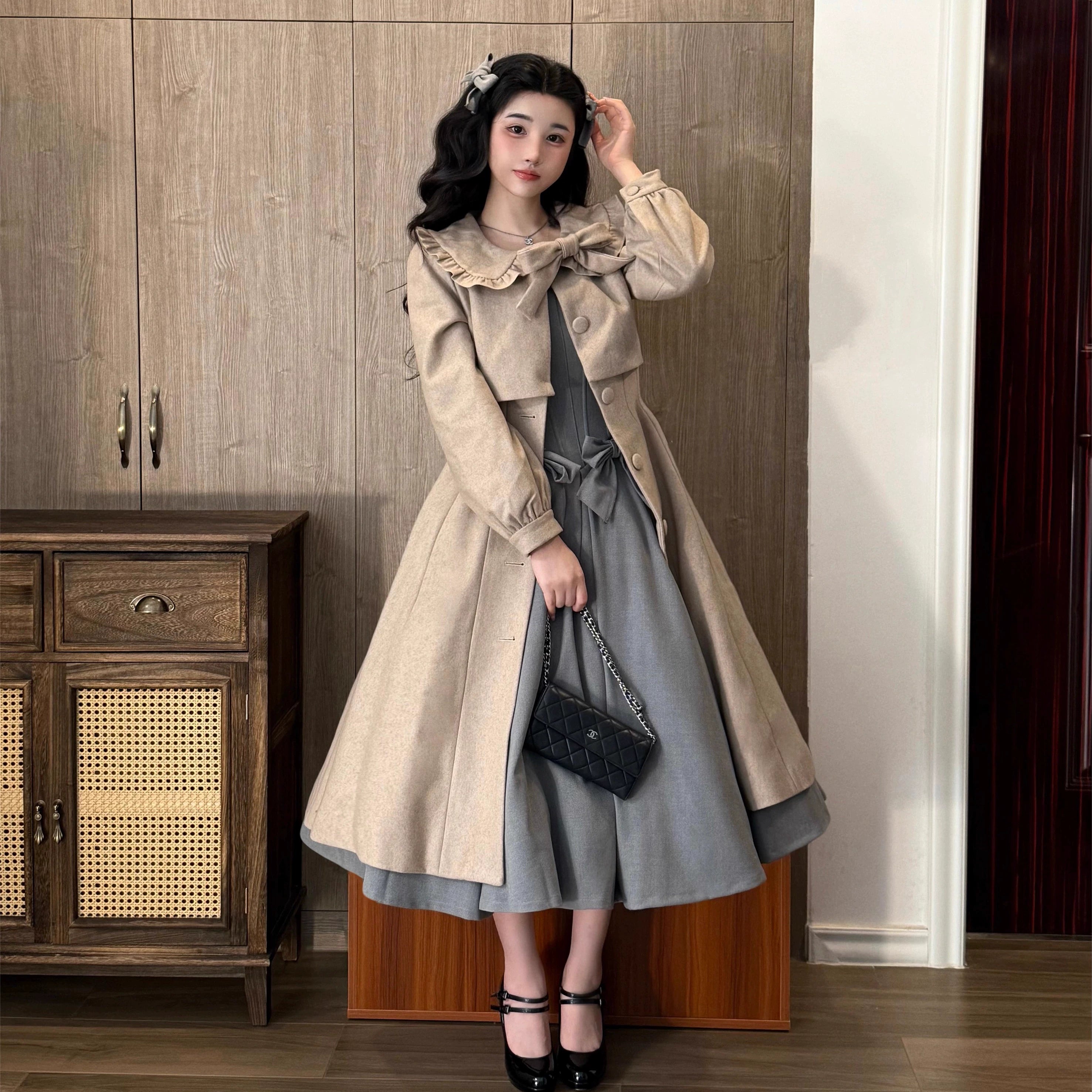 Weekend Savings Extravaganza Sweet Wood~Winter Classic Lolita Coat Suit Woolen Plus Size Outerwear Weekend Savings Extravaganza Sweet Wood~Winter Classic Lolita Coat Suit Woolen Plus Size Outerwear