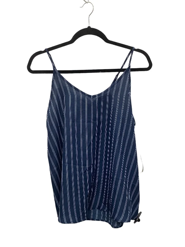Super Deal Blue & White Top Sleeveless Sweet Wanderer, Size L