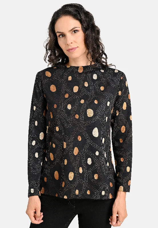Daily Deals Abstract Polka Dot Top