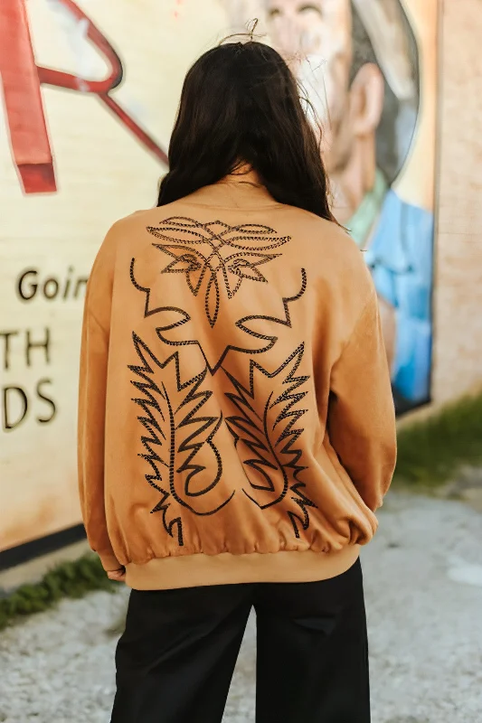 Weekend Deals That Sparkle Cadillac Cowgirl Suede Bomber Jacket