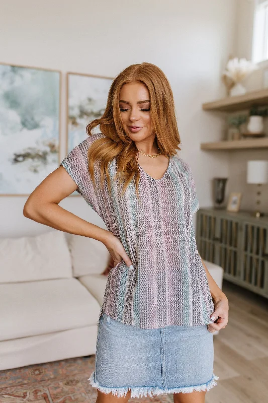 Year-End Deals Let's Cruise Striped Top