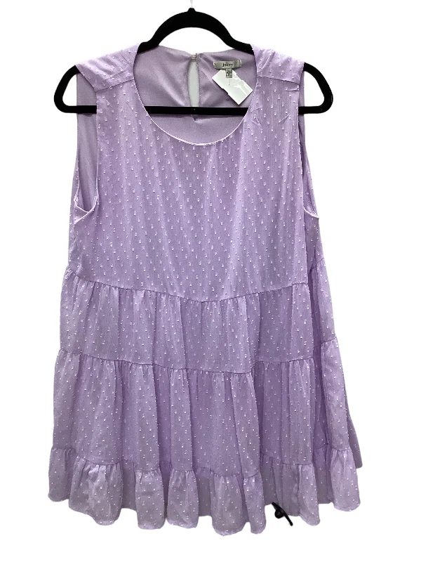 Time-Sensitive Purple Top Sleeveless Jodifl, Size L