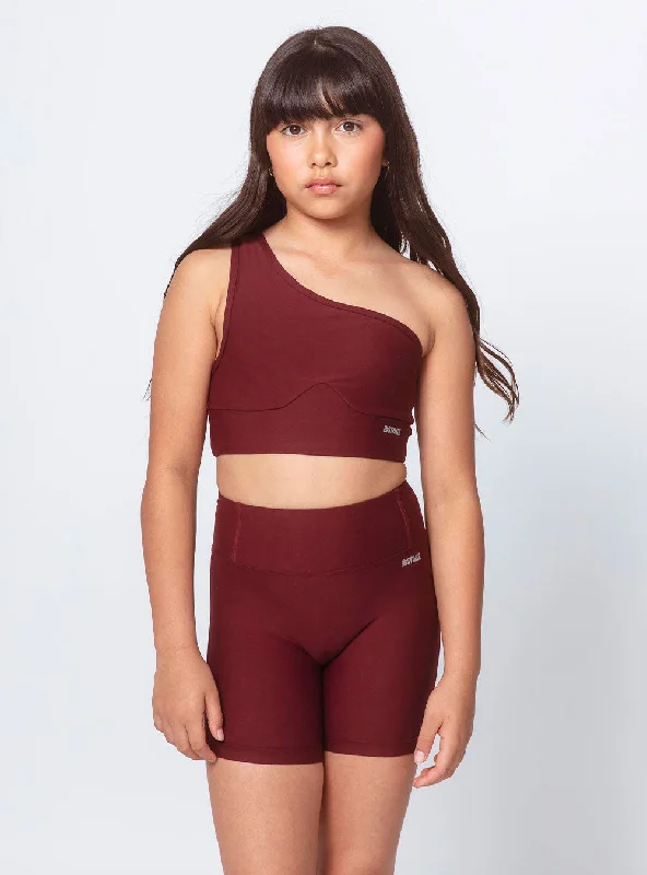 Big Discounts Girls Solo Shoulder Top Maroon