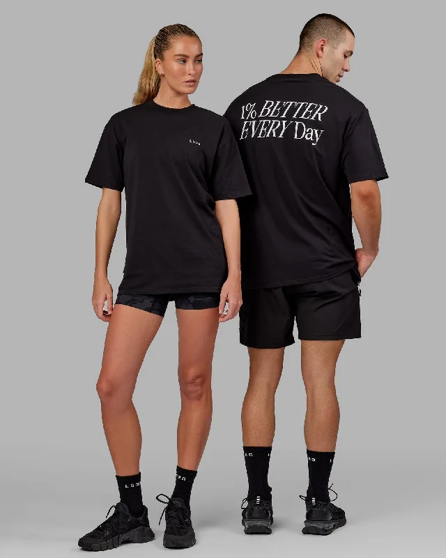 Daily Deals Unisex VS6 FLXCotton Tee Oversize - Black-White
