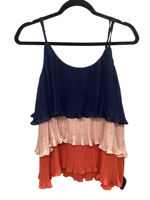 Weekend Savings Bonanza Navy Top Sleeveless Entro, Size S