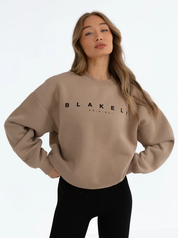 Amazing Deals Composure Oversized Sweater - Tan