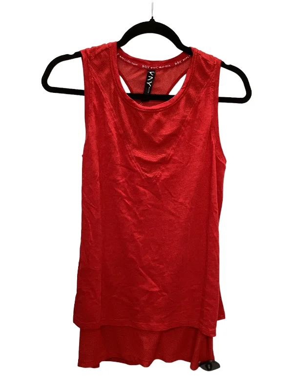 Overstock Sale Red Athletic Tank Top Marc New York, Size L