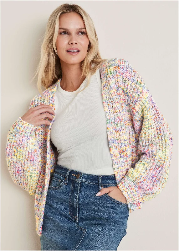 Weekend Shopping Bliss Multi Color Cardigan - Multi