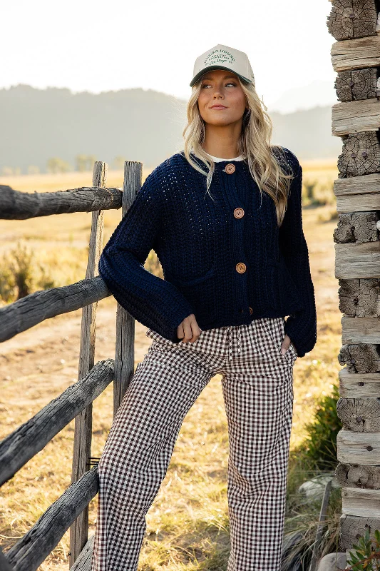 Weekend Offers That Excite Lucky Girl Button Cardigan
